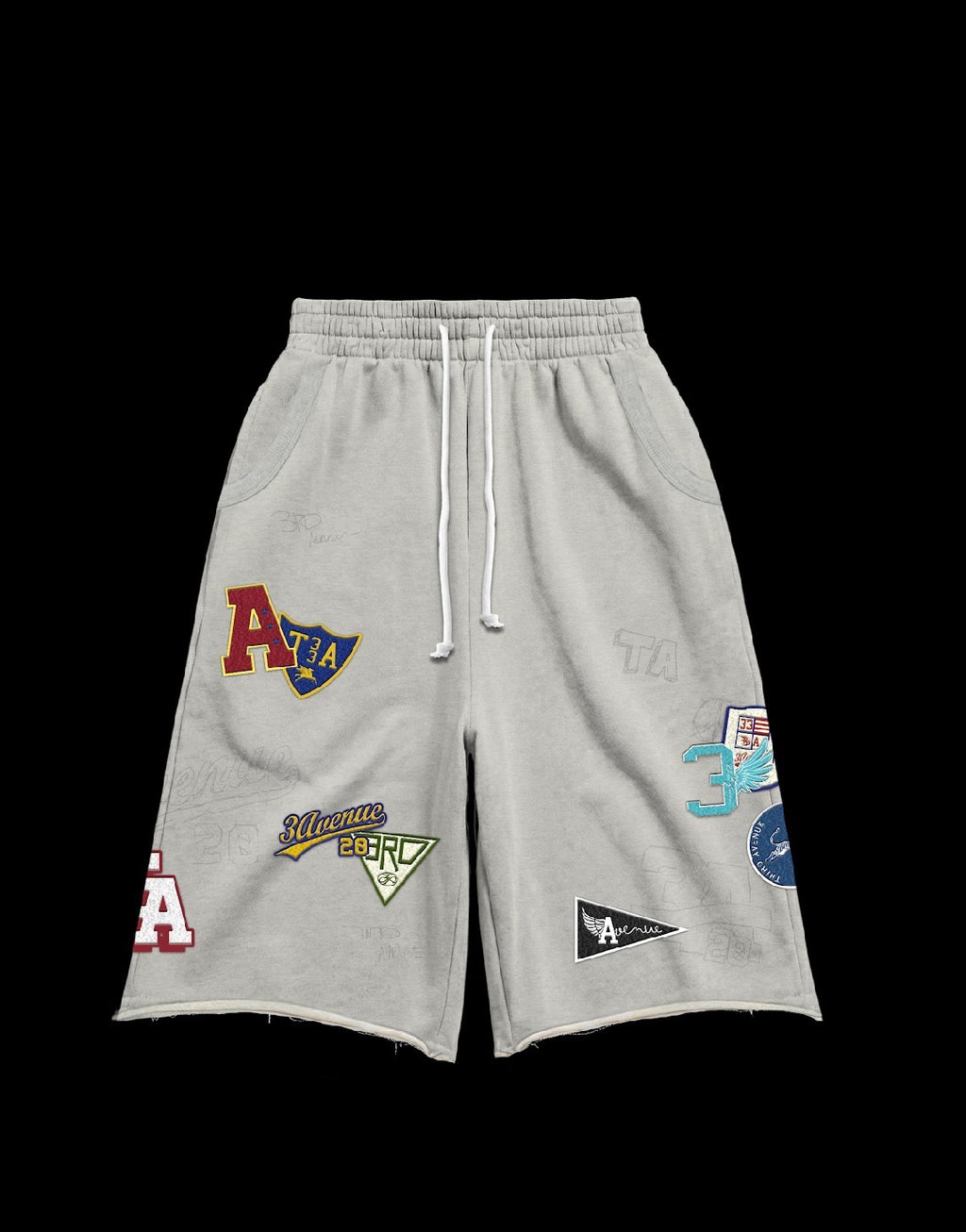 3/4 Patchwork Shorts