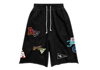 3/4 Patchwork Shorts