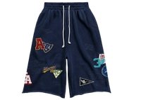 3/4 Patchwork Shorts